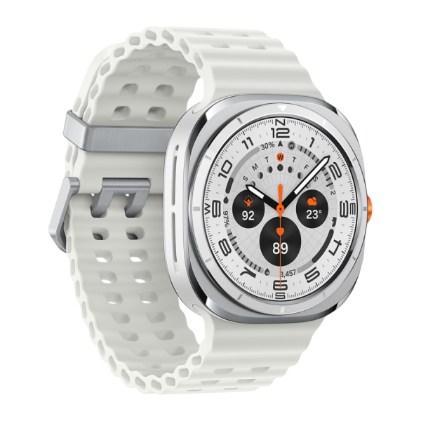 Умные часы Samsung Galaxy Watch Ultra 47мм, ремешок Marine (Titanium White, 2024)
